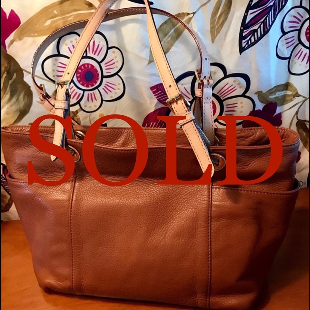 Michael Kors Soft leather satchel in CAMEL EUC